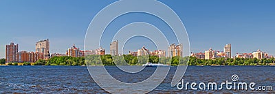 Kiev on river Dnieper, Ukraine Stock Photo