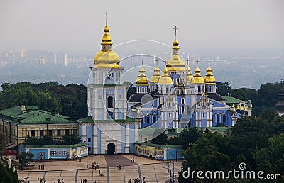 Kiev: St. Michaels Golden-Domed Cathedral Stock Photo