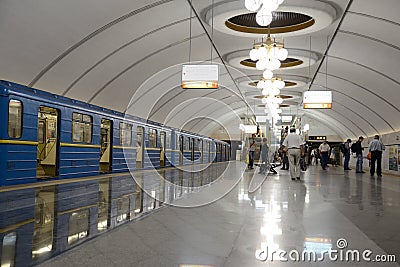 Kiev subway station Editorial Stock Photo