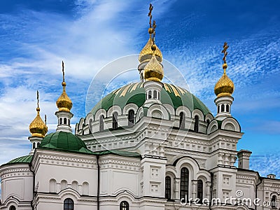 Kiev, Ukraine. Church Pechersk Lavra Monastery Stock Photo