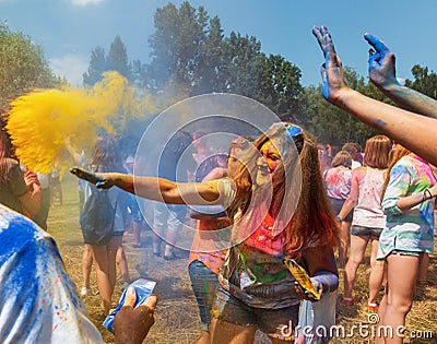 Festival of colors ColorFest Editorial Stock Photo