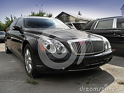 Kiev - Ukraine.12. June 2011. Maybach 62S Editorial Stock Photo