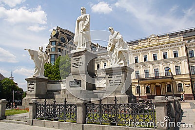 Kiev, Ukraine - June 04, 2016: Monument to Princess Olga Editorial Stock Photo