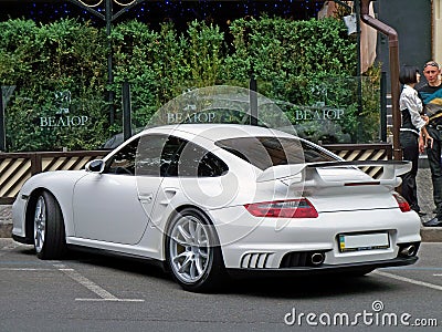 Kiev - Ukraine.12. June 2011. Porsche 911 GT2 Editorial Stock Photo