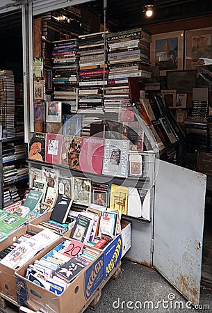 Book antique old market Editorial Stock Photo