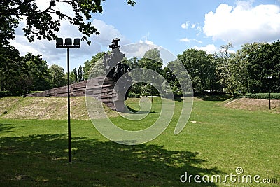 Memorial Babi Yar in the city of Kiev Editorial Stock Photo