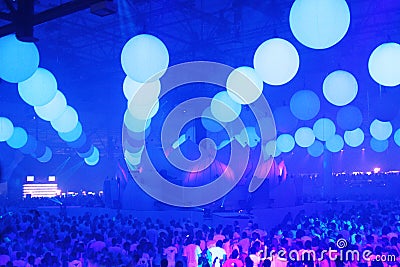 KIEV, UKRAINE - MAY 5: Sensation Innerspace show (ID&T) at the NEC on May 5, 2012 in Kiev, Ukraine Editorial Stock Photo