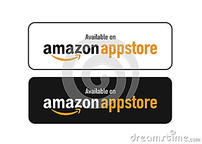 Kiev, Ukraine - November 8, 2001: Buttons download on Amazon AppStore Editorial Stock Photo