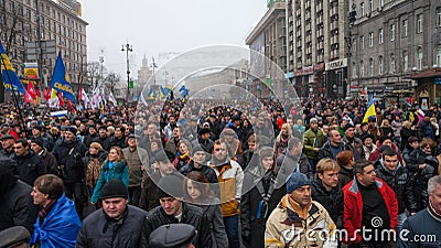 KIEV, UKRAINE - NOVEMBER 24: EuroMaidan Editorial Stock Photo