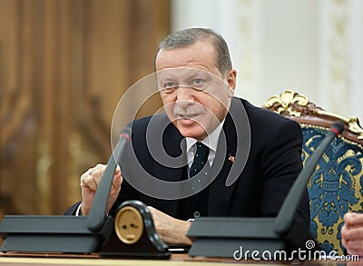 Turkish President Recep Tayyip Erdogan Editorial Stock Photo