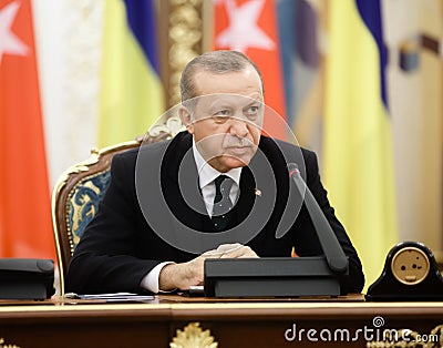 Turkish President Recep Tayyip Erdogan Editorial Stock Photo