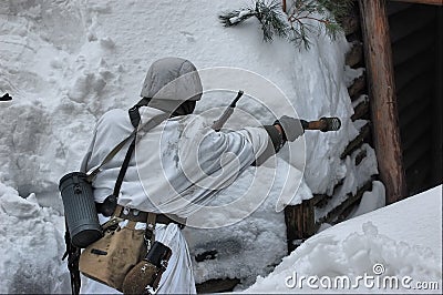 Kiev under occupation of catholic peasants from Western Ukraine Editorial Stock Photo