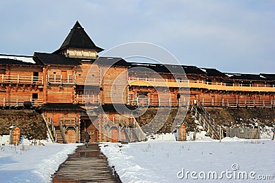 The Kievan Rus theme park in Kopachiv, Ukraine Editorial Stock Photo