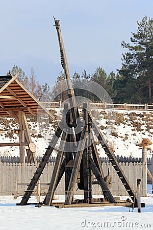 The Kievan Rus theme park in Kopachiv, Ukraine Editorial Stock Photo