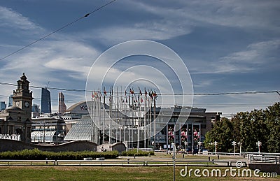 The Kievskaya Railway Terminal in Moscow Stock Photo