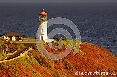 Kilauea lighthouse Stock Photo