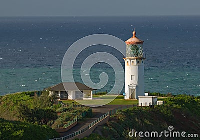 Kilauea Point Lighthouse Stock Photo