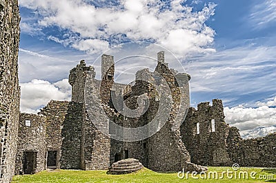 Kilchurn Castle Courtyard Stock Photo