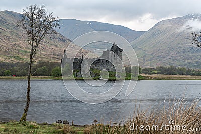 Kilchurn Castle in Scottland in autumn Stock Photo