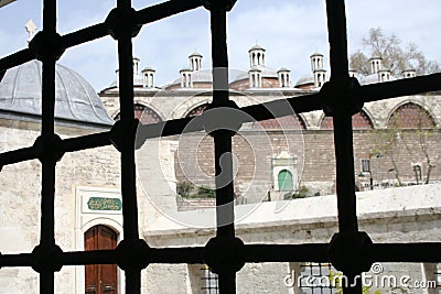 Kilic Ali Pasha Mosque Window Stock Photo