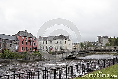 Kilkenny and River Nore, Co Kilkenny, Ireland Editorial Stock Photo