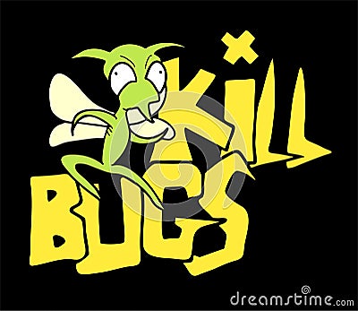 Kill bugs symbol Vector Illustration