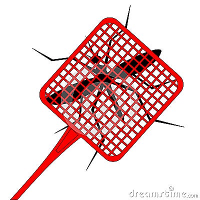Kill mosquitoes Vector Illustration