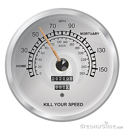 Kill your speed Stock Photo