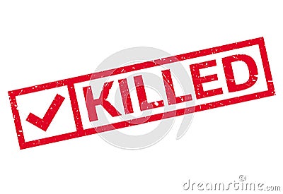 Killed rubber stamp Stock Photo