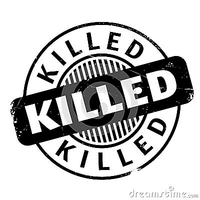 Killed rubber stamp Stock Photo