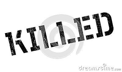 Killed rubber stamp Stock Photo