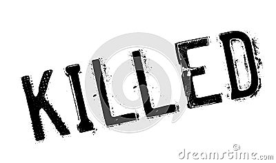 Killed rubber stamp Stock Photo