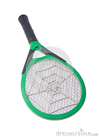 Killer mosquitoes or electronic bug zapper Stock Photo