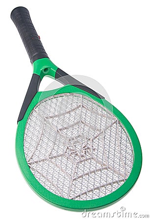 Killer mosquitoes or electronic bug zapper Stock Photo