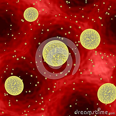 Killing bacteria Blood Infection or bacterial sepsis Cartoon Illustration