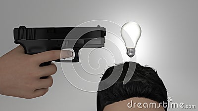 Killing an idea Stock Photo