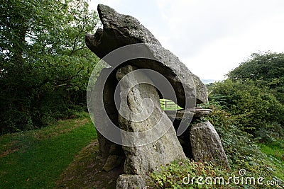 Kilmogue is the highest dolmen in Ireland Stock Photo
