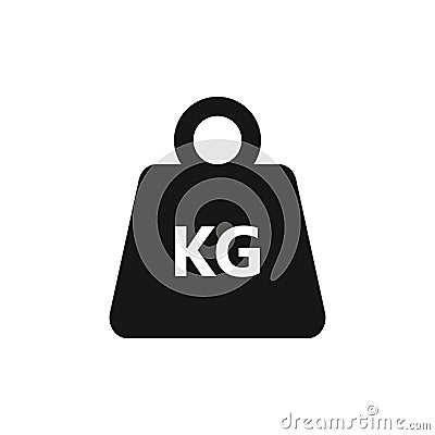 Kilogram weight graphic black icon Cartoon Illustration