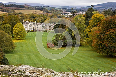 Kilruddery House & gardens. Panorama. Ireland Stock Photo