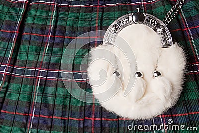 Kilt and sporran Stock Photo