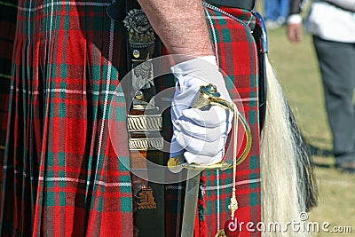 Kilt and Sword 1 Stock Photo