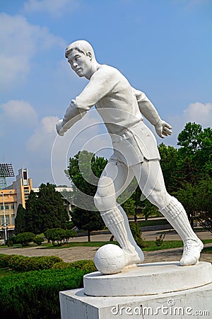 Kim Il-sung Stadium, Pyongyang, North-Korea Editorial Stock Photo