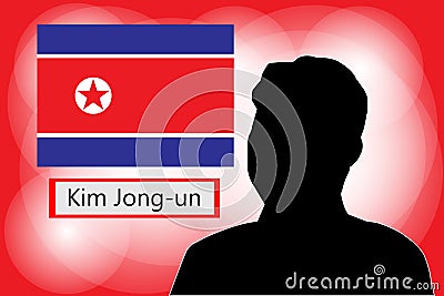 Kim Jong-un North Korea Vector Illustration