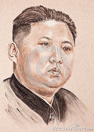 Kim Jong Un supreme leader of North Korea Editorial Stock Photo