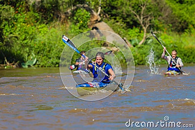 Kim Kime Winner Dusi Canoe Race Editorial Stock Photo