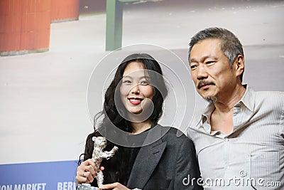 Kim Min-hee, director Hong Sangsoo Editorial Stock Photo