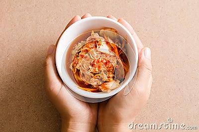 Kimchi cabbage Korean food Stock Photo