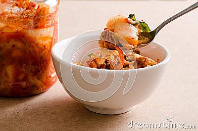 Kimchi cabbage Korean food Stock Photo