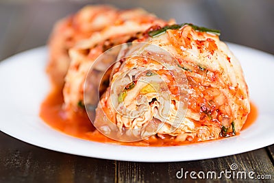 Kimchi cabbage, Korean food Stock Photo