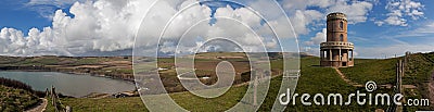 Kimmeridge Bay and Clavell Tower Stock Photo